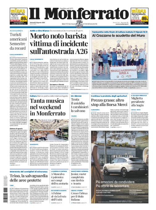 Il Monferrato - Edizione 60 del 08/08/2023